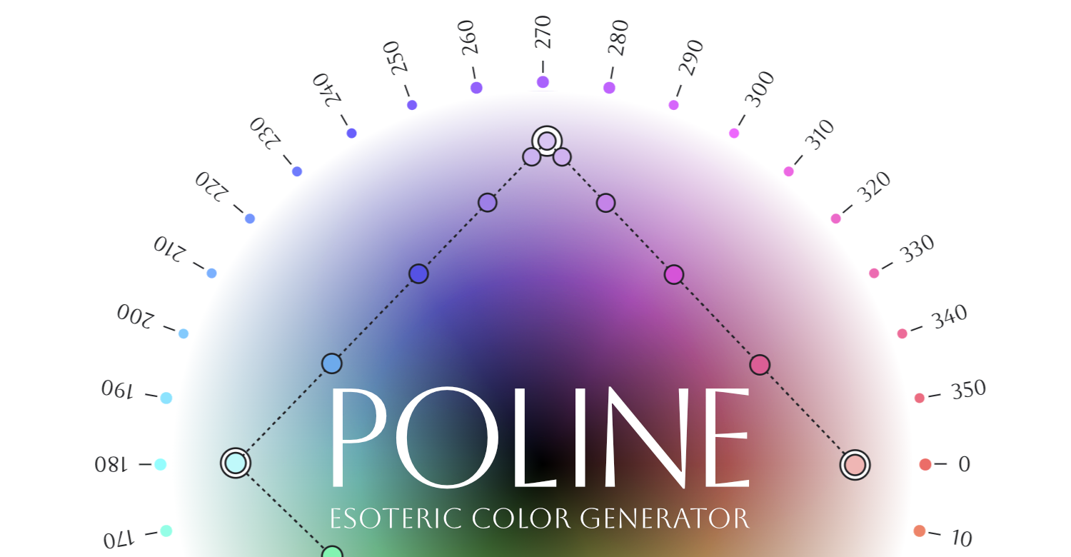 Poline – esoteric color palette generator